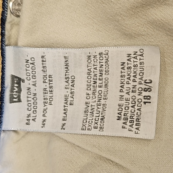 Levi's 512 perfectly slimming boot cut jeans w/ studded pockets vintage - Picture 7 of 12